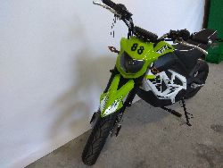 Купить электромотоцикл эндуро, Электрический кроссовый мотоцикл вид спереди.