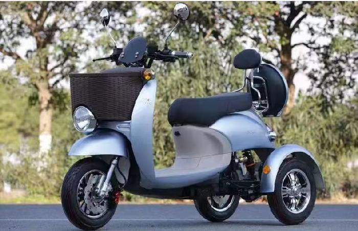 Купить Трицикл электрический взрослый Украина синего цвета