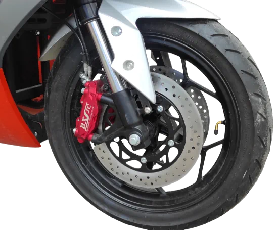 Электрический мотоцикл с центральным двигателем перевернутая вилка