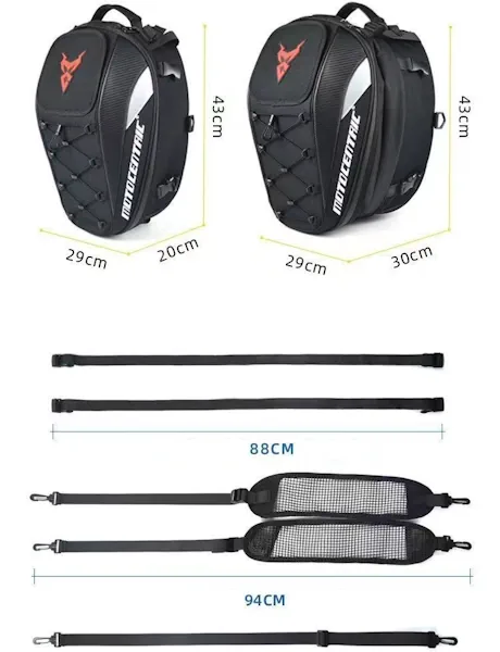 Універсальна мотосумка моторюкзак MOTOCENTRIC Herobiker.