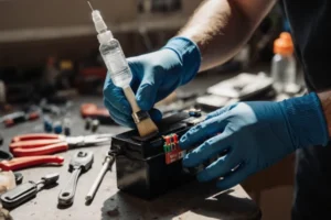 Детальніше про статтю Як почистити контакти акумулятора електроскутера